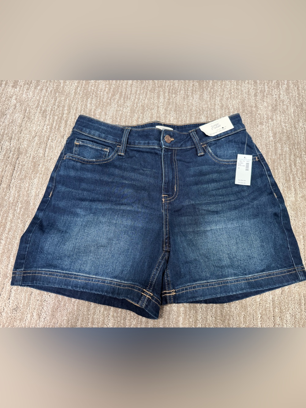Maurices Classic 5” Dark Blue Denim Women’s Shorts size 10
